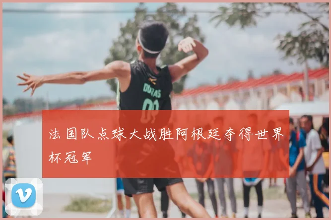法国队点球大战胜阿根廷夺得世界杯冠军